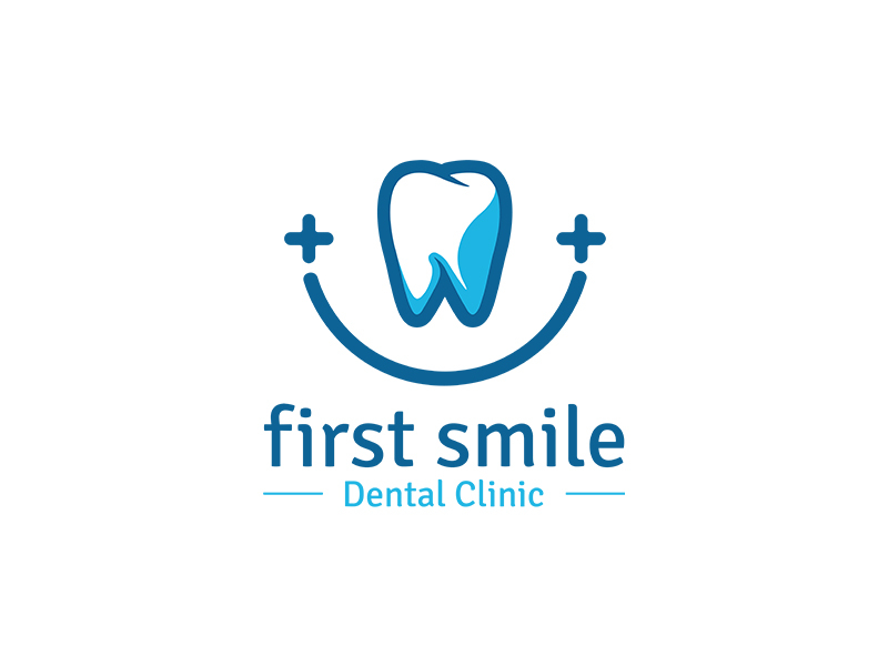 Dental Smile Clipart Transparent PNG Hd, Dental Smile Logo Template Vector  Blue, Symbol, Dentist, Clinic PNG Image For Free Download
