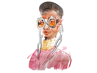 fashion illustration GUCCI