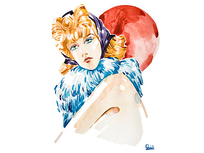 Fashion illustration Retro