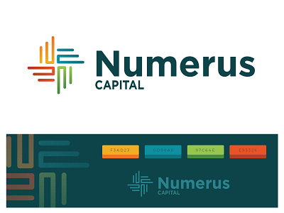 Brand Identity Design for Numerus Capital brand identity branding design logo logo branding logo design logo mark design logo symbol master brand family ux