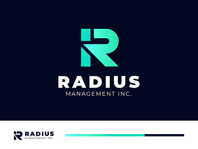 Radius Unused R Letter Logo agency brand identity branding company logo logo branding monogram r logo