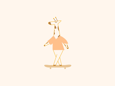 Giraffe animal character giraffe illustration