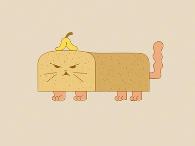 Catnana Bread banana bread cat