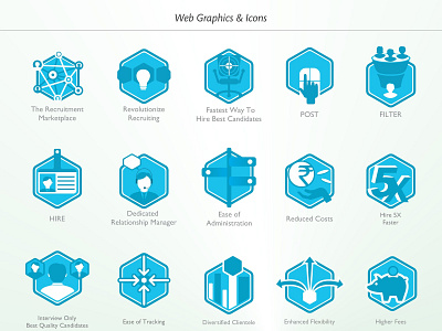 Web icons iconography illustration theme vector