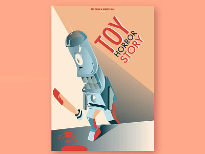 Toy horror color ilustración machine robot vector