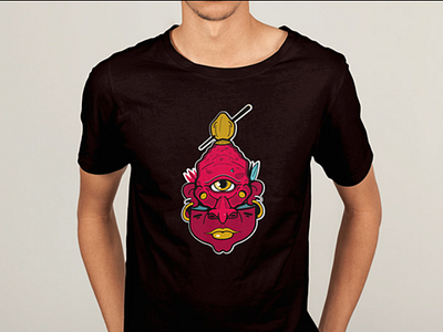 Camisetas camisetas tiki vector mask