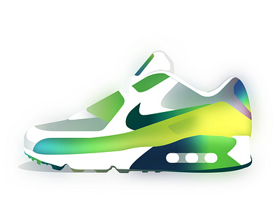 Airmax airmax color ilustración nike shoes vector