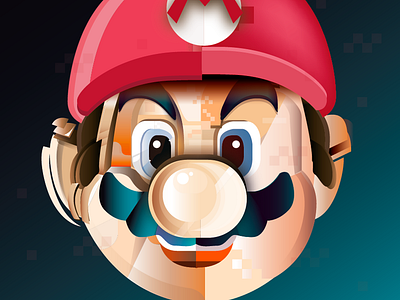 Super Mario adobeillustator color game illustrator ilustración supermario vector