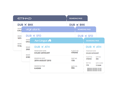 Boarding Passes illustration san francisco sketch travel ui ux