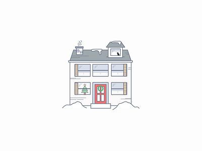 Christmas House Illustration