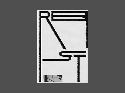 Rest black christian design diffuse layout minimal poster rest type typography