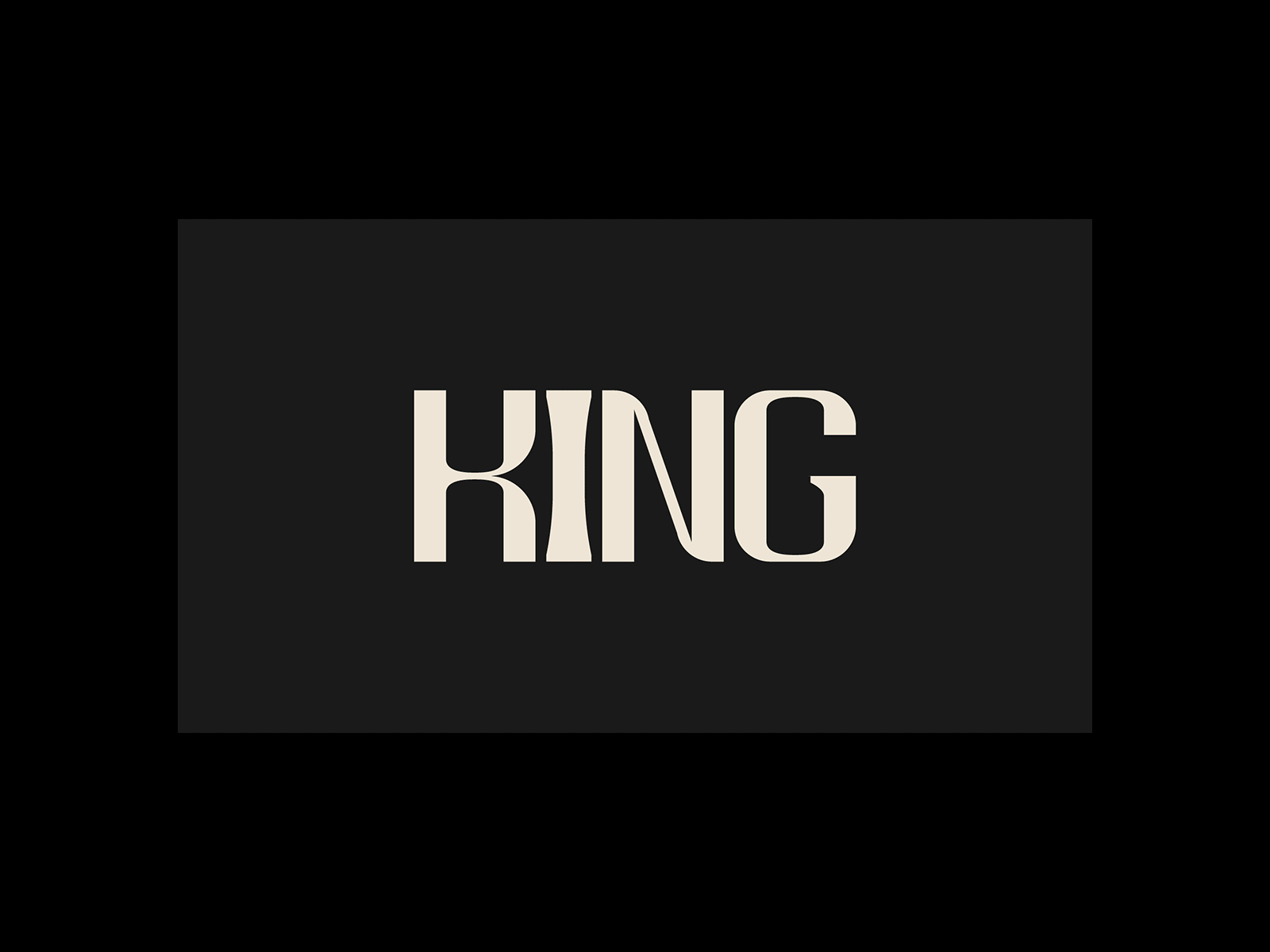 King & Kingdom art direction beige black branding christian church design god htbb jesus king kingdom kingdom of god layout sermon series typography video visual identity