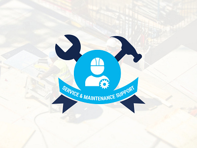 Logo For Service & Maintenance Support logo logo design service maintenance