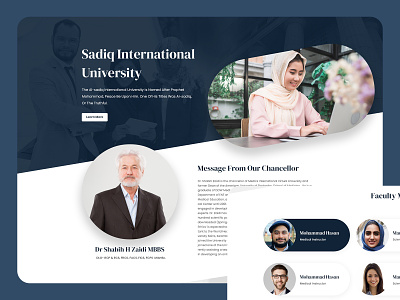 Personal Branding user interface and experience (UI/UX) Design branding design landing page landing page design landing pages ui uiux design university ux web