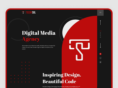 Digital Media Agency branding design digital agency landin landing page ui web design