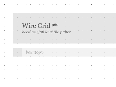 Wire Grid 960 design paper print prototype web wireframe