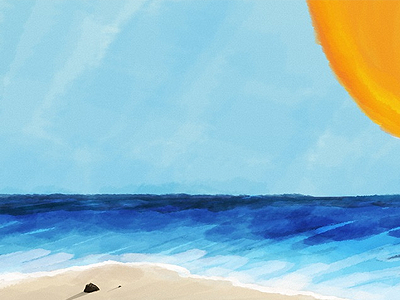 Demenos Beach beach fast paint sunny