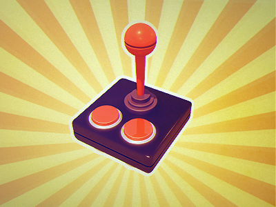 Joystick 3d joystick photoshop retro