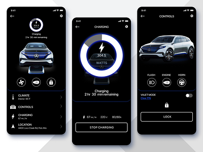 Daily UI Challenge #34 Car Interface app application car car interface challenge concept dailyui dashboad design electro interface ios mercedes mobile mobile app settings simple speedyg0nzalesart top ui