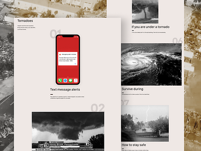 Daily UI Challenge #37 Weather app challenge dailyui danger design ios landing page mobile pop up popup speedyg0nzalesart tornado ui user experience ux warning weather web website