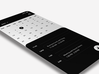 Daily UI Challenge #38 Calendar