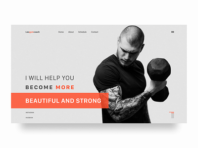 Daily UI Challenge #53 Header Navigation branding challenge cta dailyui design gym header logo menu navigation speedyg0nzalesart training user experience web web design webdesign website website design