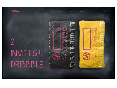 2 Invites Dribbble dailyui dribbble dribbble invite invite logo screen speedyg0nzalesart user experience web webdesign website website design
