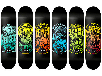 Flip - Iconoclastics Series graphics skateboard skateboardgraphics skategraphics