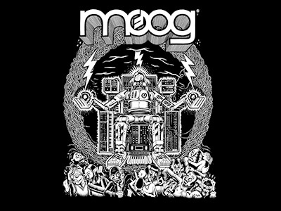 T-Shirt print for Moog Music moog t shirt print