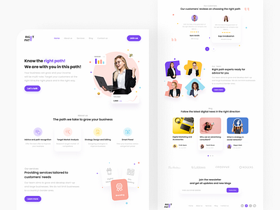 Digital Marketing Agency - Landing page 📊 branding chart clean dailyui design digital agency digital marketing agency landing page design landingpage logo newsletter seo team ui ui design uiux webdesign website design