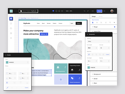 Website Builder Platform 🖥 application builder clean figma mobile modern platform product simple trend ui ux website