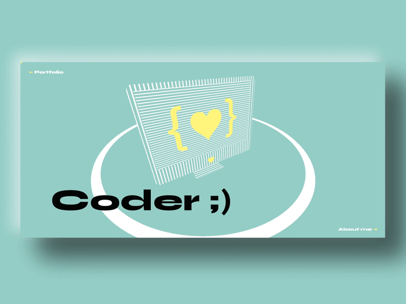 My webpage 3d frontend heart javascript landing mint stripes three.js webdesign webdeveloper webgl webpage website