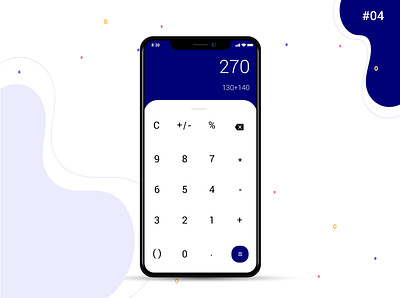 Daily UI-#04- Calculator branding daily 100 challenge dailychallenge dailyui dailyuichallenge design illustration minimal typography ui ux vector