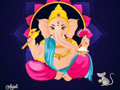 Ganesha illustration adobeillustrator
