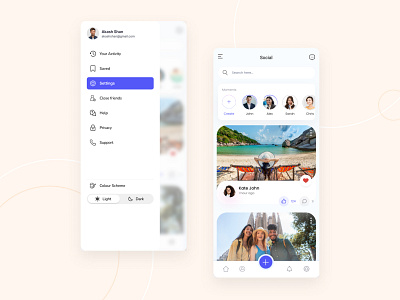 Social App UI