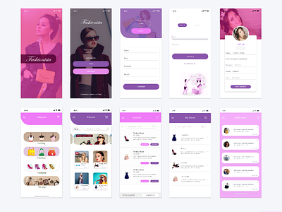 Fashion app design