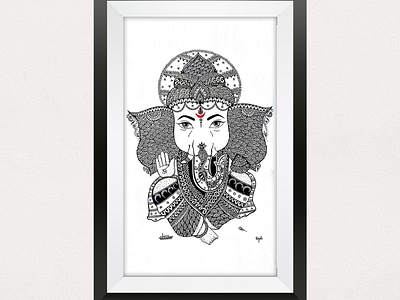 Ganesha Pen illustration handworkillustrationgraphics