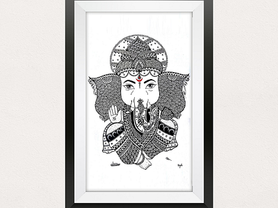 Ganesha Pen illustration