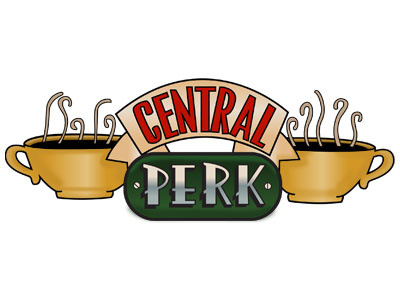 Central Perk central perk coffee sign tv friends tv series