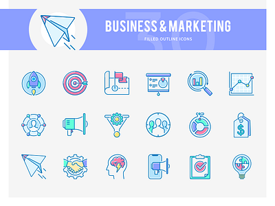 Marketing Icons analysis business filled goal graph up icon icons marketing mission outline outline icons pricing strategy target training