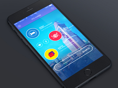 ITC Hotel Mobile App Concept application design hotel icons interaction interface iphone mobile ui