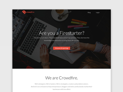 Crowdfire Career Landing Page about careers company design hiring jobs landing page ui website