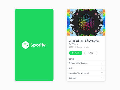 Spotify Mobile - Album (Daily UI)