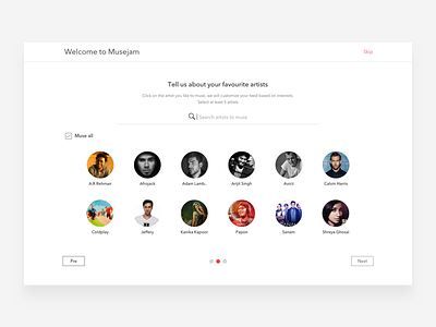 Musejam - Onboarding (Artists)