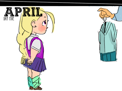 School Uniforms april april comic awkward black sheep bullying ekaterina oloy ekoloy fitting out heathers katia oloy mean girls mean kids new kid new school sheep standing out uniformity uniforms