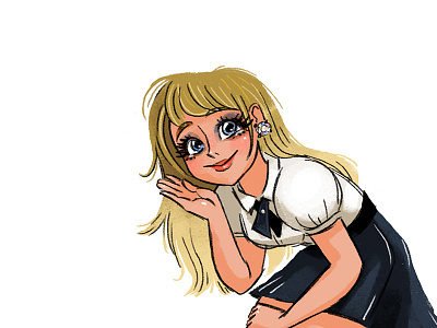 Hello! anime blonde character cute disney girl gyaru hello sweet