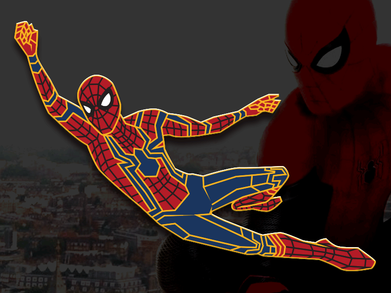 Spiderman Far From Home Enamel Pin disney enamel pin marvel mechanical drawing photoshop sony spiderman