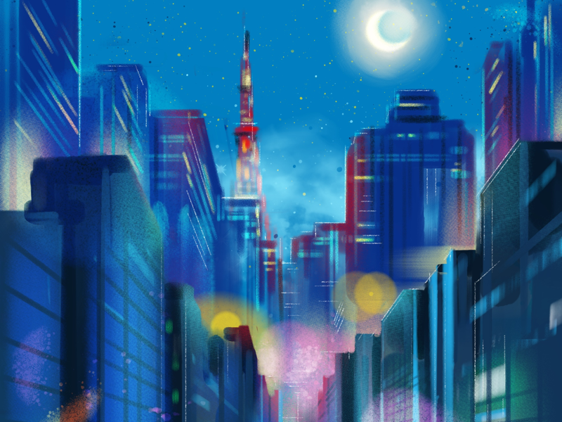 Tokyo Tower — Sailor Moon by Katia Oloy on Dribbble