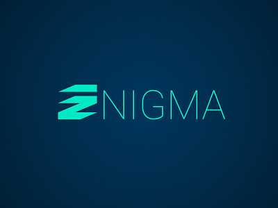 ENIGMA adobe photoshop flat graphic design logo