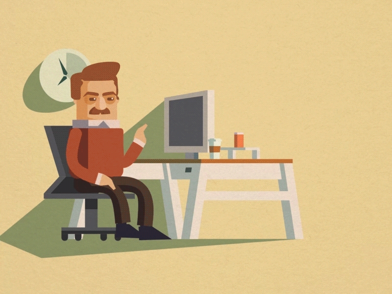 HR Cloud Onboard concept ad aftereffects animation gif hrcloud infographic onboard ronswanson